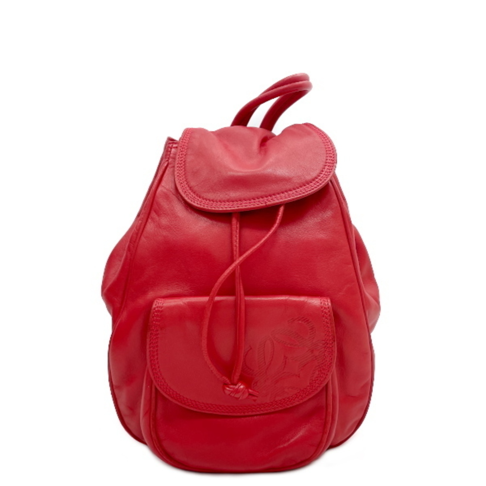 Loewe Anagram Drawstring Mini Nappa Backpack Red - image 1